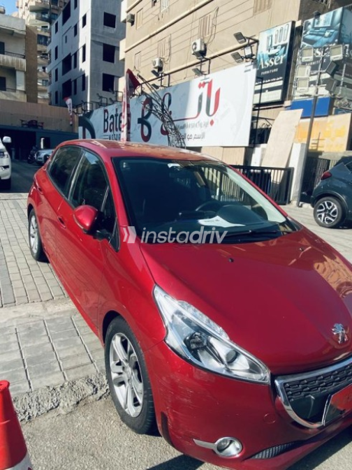 Peugeot 208 2015 Red Automatic Used for Sale in Cairo - 1