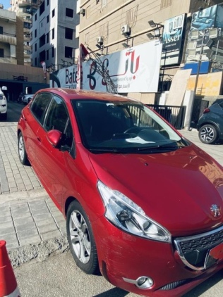 Peugeot 208 2015 Red Automatic Used for Sale in Cairo
