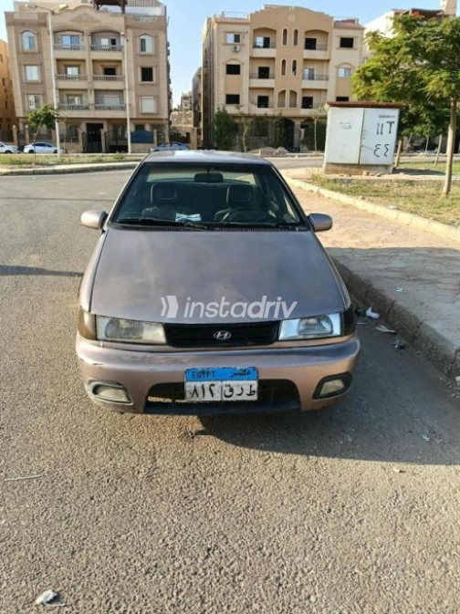 هيونداي اكسيل 1996 برونزي يدوي مستعملة للبيع في الشروق - 2