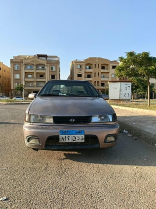 هيونداي اكسيل 1996 برونزي يدوي مستعملة للبيع في الشروق
