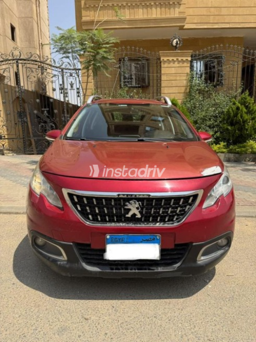 Peugeot 2008 2017 Dark Red Automatic Used for Sale in Cairo - 1