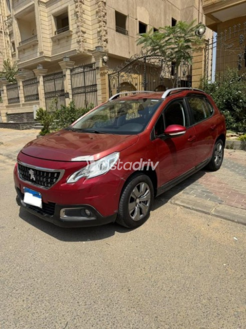 Peugeot 2008 2017 Dark Red Automatic Used for Sale in Cairo - 2