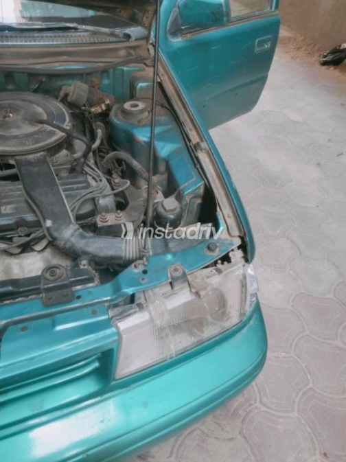 Hyundai Excel 1995 Dark Blue Manual Used for Sale in Faiyum - 4