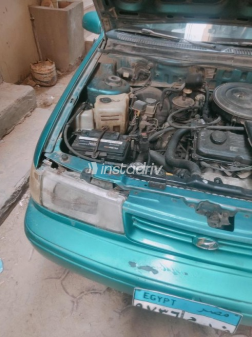Hyundai Excel 1995 Dark Blue Manual Used for Sale in Faiyum - 5