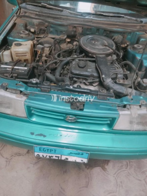 Hyundai Excel 1995 Dark Blue Manual Used for Sale in Faiyum - 7
