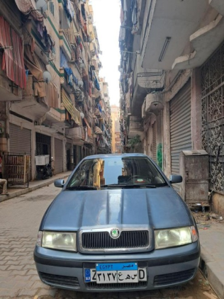 سكودا اوكتافيا A4 2008 سماوي أوتوماتيك مستعملة للبيع في الإسكندرية