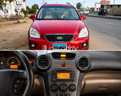 Kia Carens 2011 Red Automatic Used for Sale in El Mahalla - 1