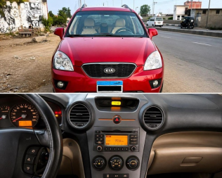 Kia Carens 2011 Red Automatic Used for Sale in El Mahalla