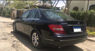 مرسيدس C 250 2012 أسود أوتوماتيك مستعملة للبيع في القاهرة الكبرى ( القاهرة - الجيزة)
