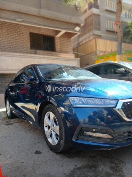 Skoda Octavia 2021 Dark Blue Automatic Used for Sale in Mohandessin - 2