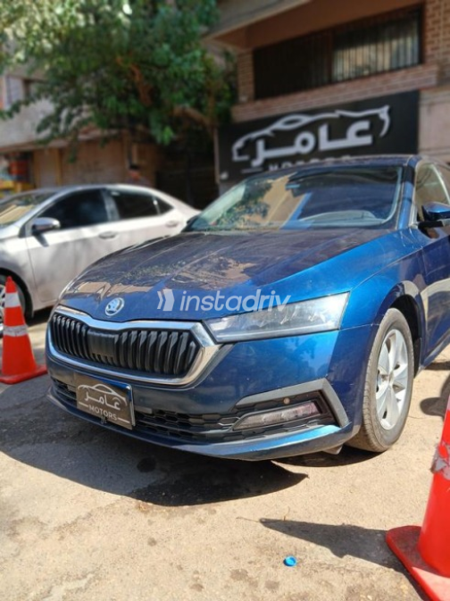 Skoda Octavia 2021 Dark Blue Automatic Used for Sale in Mohandessin - 3