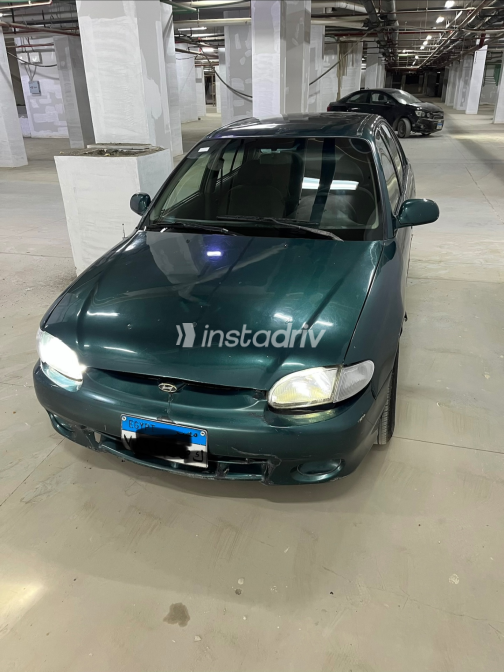 Hyundai Accent 2002 Green Manual Used for Sale in Greater Cairo ( Cairo + Giza) - 6