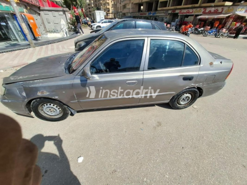 Hyundai Verna 2007 Gray Manual Used for Sale in El Haram - 6