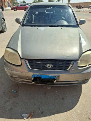 Hyundai Verna 2007 Gray Manual Used for Sale in El Haram