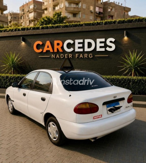 Daewoo Lanos 1997 White Manual Used for Sale in Greater Cairo ( Cairo + Giza) - 1