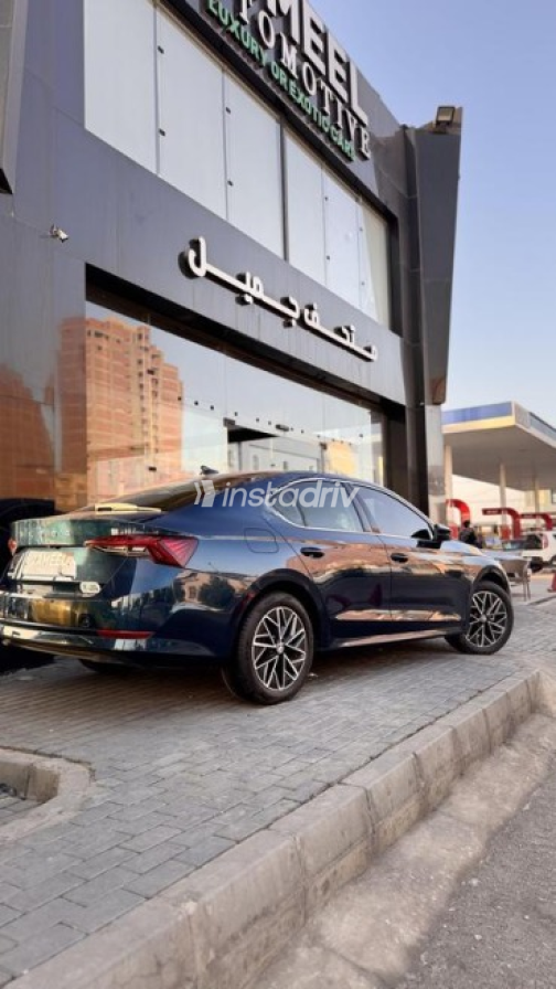 Skoda Octavia 2023 Dark Blue Automatic Used for Sale in El Mahalla - 1