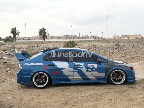 Honda Civic 2008 Blue Automatic Used for Sale in Port Said - 5