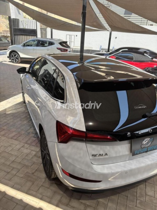 Skoda Scala 2022 White Automatic Used for Sale in Obour City - 4