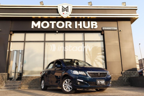 Peugeot 301 2021 Dark Blue Automatic Used for Sale in Nasr city - 1