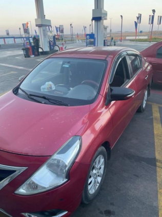 Nissan Sunny 2018 Red Automatic Used for Sale in Cairo