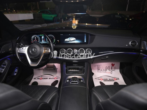 Mercedes S 560 2020 Gray Automatic Used for Sale in Sheikh Zayed City - 6
