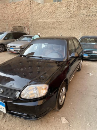 Hyundai Verna 2008 Black Automatic Used for Sale in Nasr city