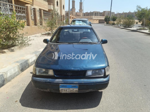 هيونداي اكسيل 1997 أزرق غامق يدوي مستعملة للبيع في العبور - 2