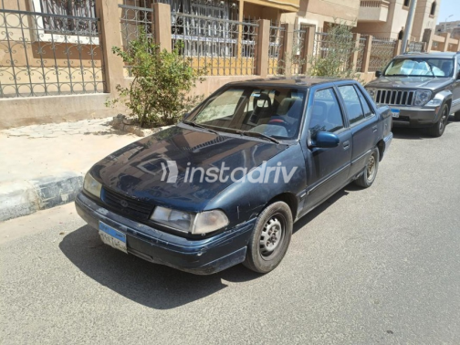 هيونداي اكسيل 1997 أزرق غامق يدوي مستعملة للبيع في العبور - 3