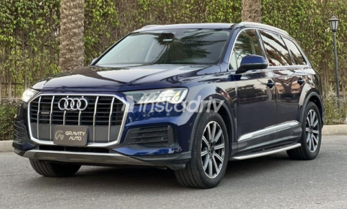 Audi Q7 2021 Dark Blue Automatic Used for Sale in Sheikh Zayed City - 1