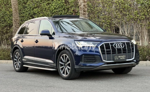 Audi Q7 2021 Dark Blue Automatic Used for Sale in Sheikh Zayed City - 3
