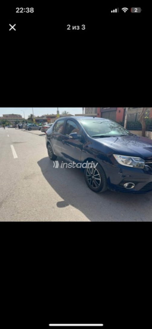 Renault Logan 2019 Dark Blue Automatic Used for Sale in Nasr city - 1