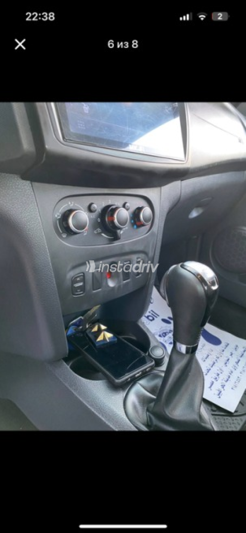 Renault Logan 2019 Dark Blue Automatic Used for Sale in Nasr city - 3