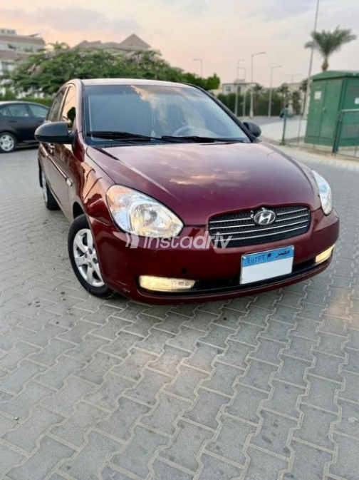 هيونداي اكسنت RB 2007 أحمر أوتوماتيك مستعملة للبيع في حدائق الاهرام - 1