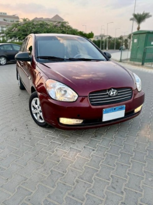 هيونداي اكسنت RB 2007 أحمر أوتوماتيك مستعملة للبيع في حدائق الاهرام