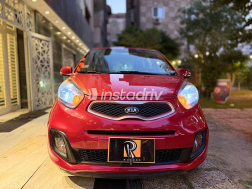 Kia Picanto 2015 Red Automatic Used for Sale in Ismailia - 2