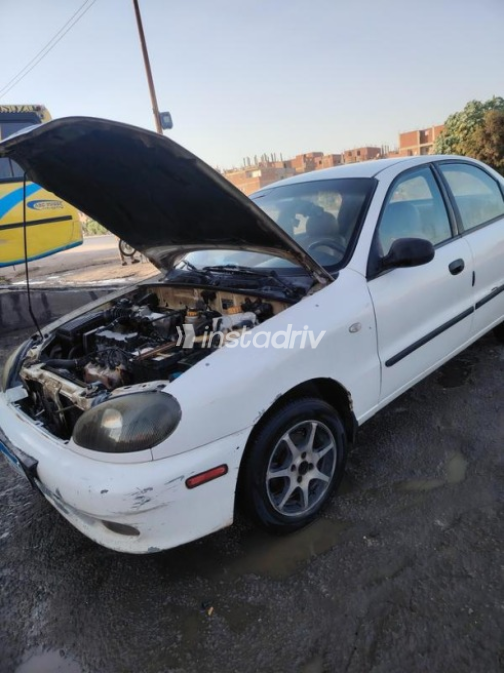 Daewoo Lanos 2000 White Manual Used for Sale in Zagazig - 9