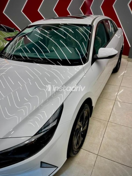 Hyundai Elantra CN7 2023 White Automatic Used for Sale in Greater Cairo ( Cairo + Giza) - 3