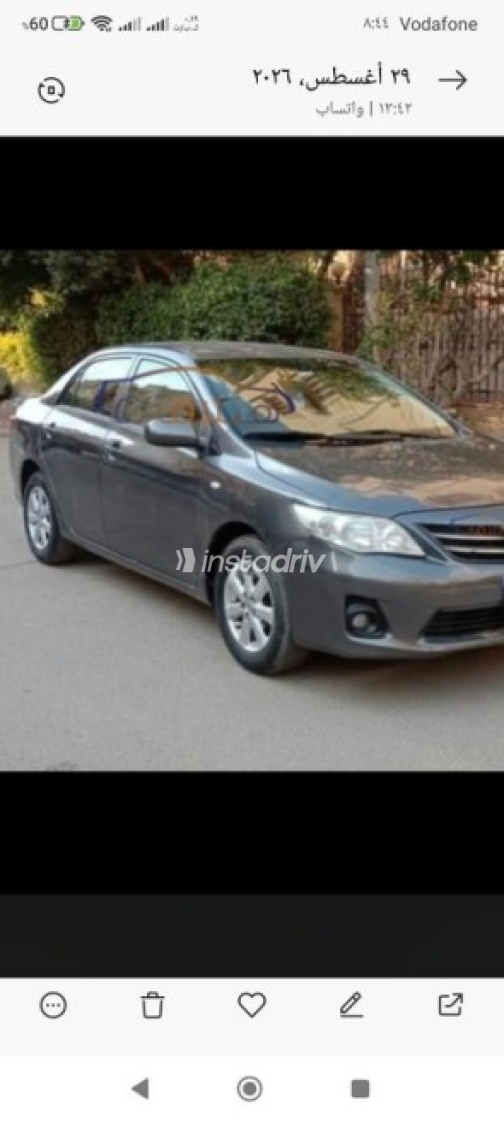 Toyota Corolla 2008 Dark Gray Automatic Used for Sale in 6 October - 1