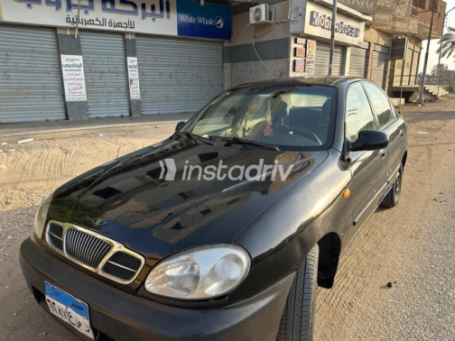 دايو لانوس 2 2007 أسود يدوي مستعملة للبيع في العبور - 2