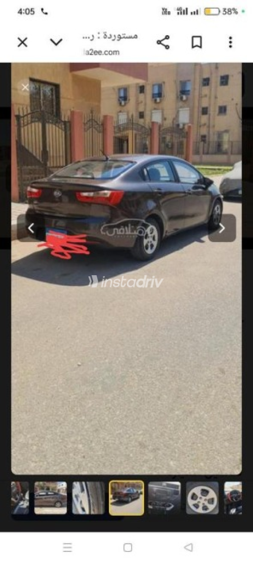 Kia Rio 2013 Brown Automatic Used for Sale in Maadi - 2