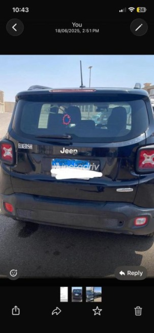 Jeep Renegade 2016 Black Automatic Used for Sale in Cairo - 2