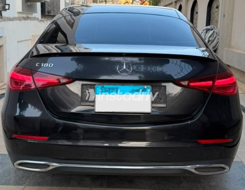 Mercedes C 180 2022 Black Automatic Used for Sale in Greater Cairo ( Cairo + Giza) - 1