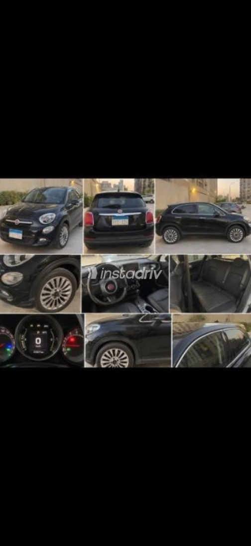 Fiat 500 X 2017 Black Automatic Used for Sale in Cairo - 1