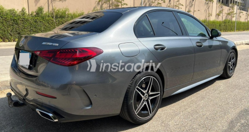 Mercedes C 200 AMG 2024 Gray Automatic Used for Sale in Cairo - 7