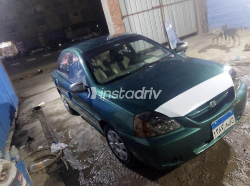 Kia Rio 2004 Dark Green Manual Used for Sale in El Haram - 6