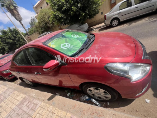 Nissan Sunny 2021 Dark Red Automatic Used for Sale in Waboor Elmayah - 2