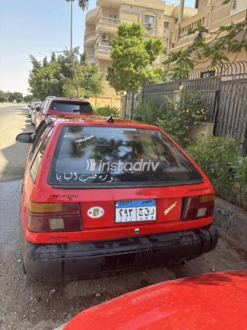 Hyundai Excel 1997 Red Manual Used for Sale in Cairo - 2
