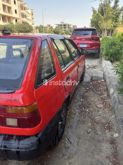Hyundai Excel 1997 Red Manual Used for Sale in Cairo - 5