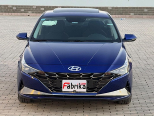 Hyundai Elantra 2021 Dark Blue Automatic Used for Sale in Nasr city