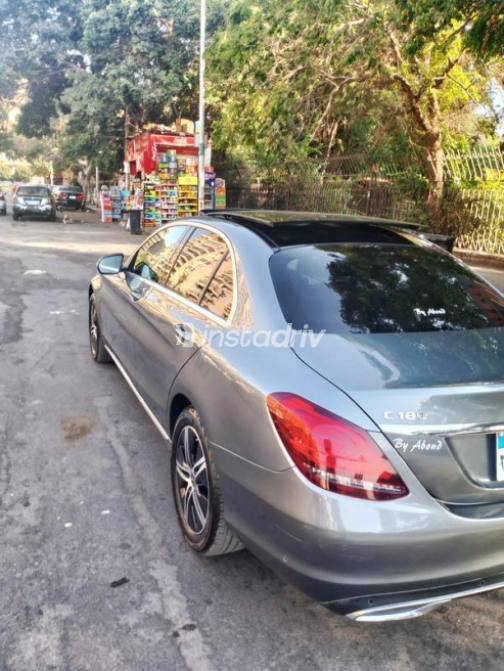 Mercedes C 180 2020 Gray Automatic Used for Sale in Heliopolis - 3